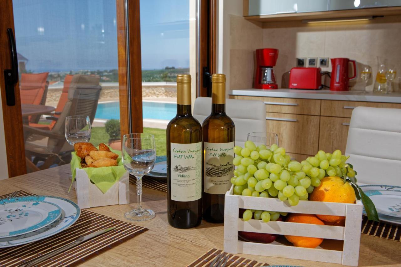 Cretan Vineyard Hill Villa Kato Kalesia Экстерьер фото